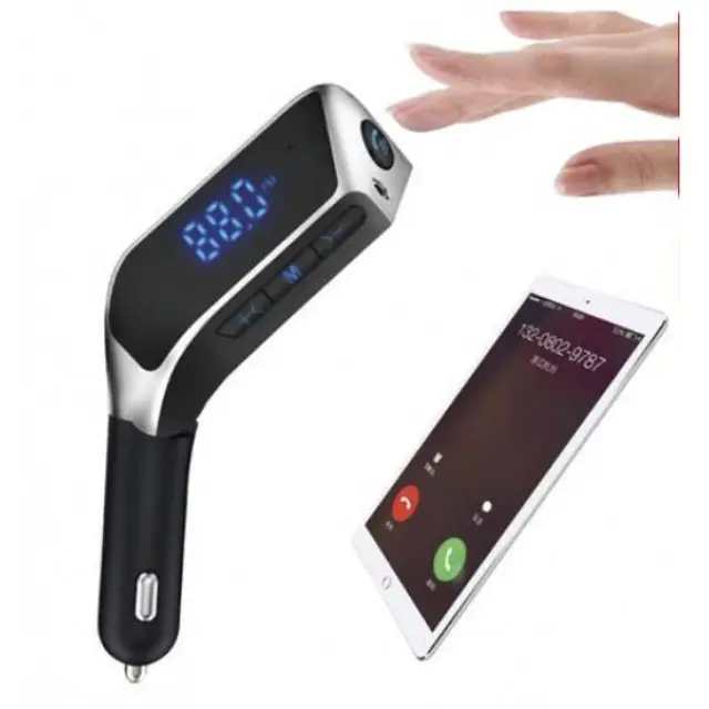 Bluetooth transmitter με φορτιστή αυτοκινήτου V1 FM USB/SD
