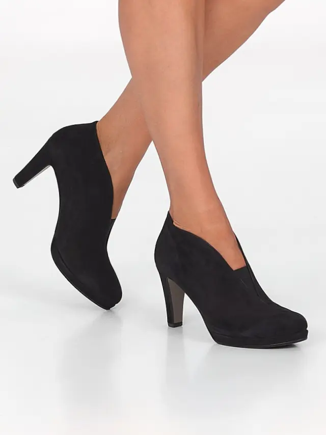 Gabor Μποτάκια Γυναικείο δέρμα Nubuck Μαύρο GAB/35771 17-SCHWARZ 2
