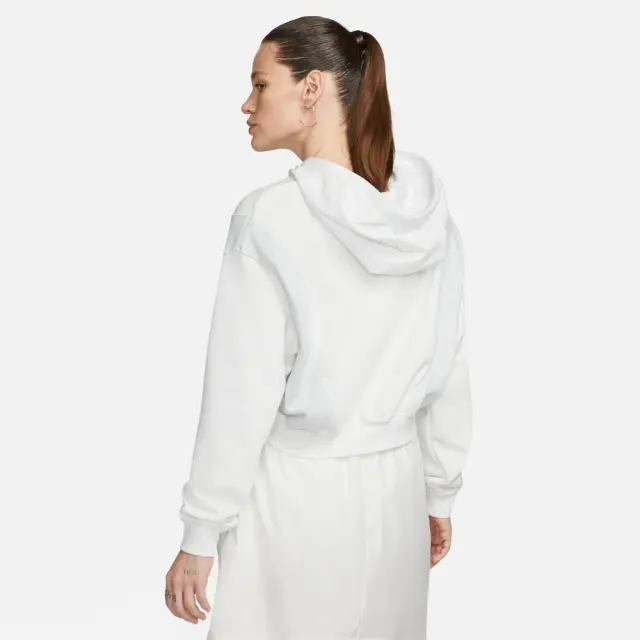 Nike Air Crop Fleece Hoodie (DV8048-121) - Λευκό - L 2