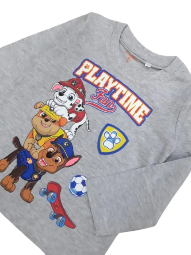 Μπλουζάκι Μακρυμάνικο Playtime Paw Grey 8020385 - 6-7 Y (122cm) 3