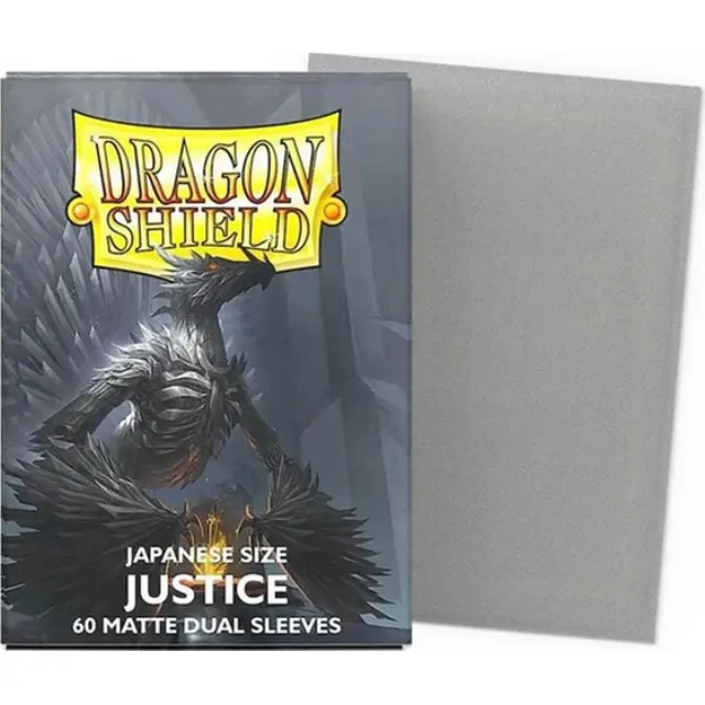 Dragon Shield Sleeves - Japanese size - Matte Dual - Justice (60 Sleeves) 2