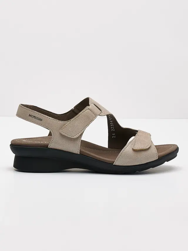 Mephisto Πέδιλα Γυναικείο δέρμα Nubuck Μπεζ MEP/PARIS L/TAUPE 3