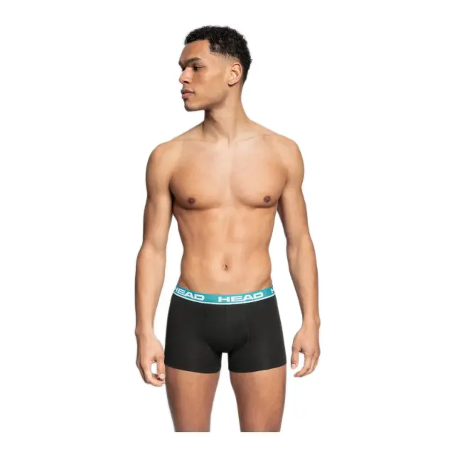 HEAD Ανδρικό Boxer Super Soft Cotton - Διπλό Πακέτο, Χρώμα Speed Blue-Lagoon-Black - M 2