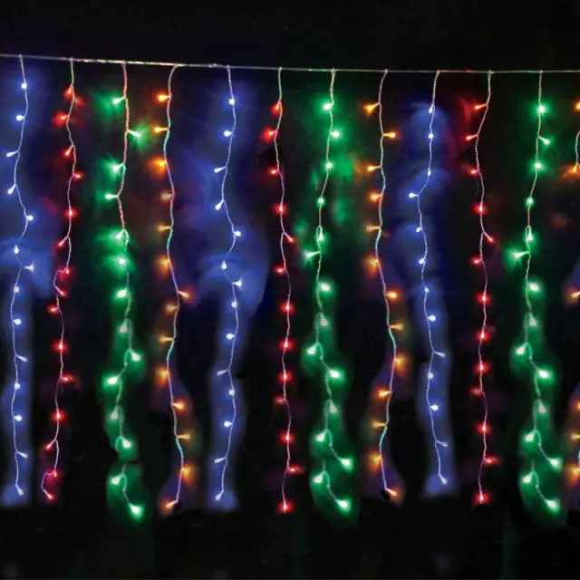 ΛΑΜΠΑΚΙΑ ΚΟΥΡΤΙΝΑ 360 LED 20x18 ΣΕΙΡΕΣ ΠΟΛΥΧΡΩΜΑ ΣΤΑΘΕΡΑ ΜΕ ΑΝΤΑΠΤΟΡΑ 24VDC & ΔΥΝΑΤΟΤΗΤΑ ΕΠΕΚΤAΣΗΣ MAX 4 ΣΕΤ ME ΚΑΛΩΔΙΟ ΔΙΑΦΑΝΟ IP44 2000x1500mm / X08360328