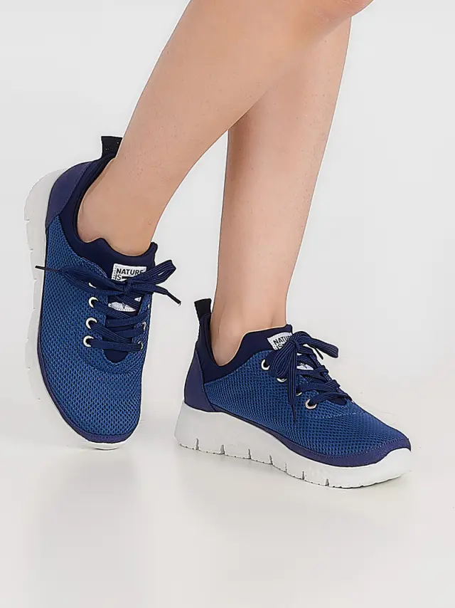 Mephisto Sneakers Γυναικείο ύφασμα Μπλέ NIF/WING DENIM 2