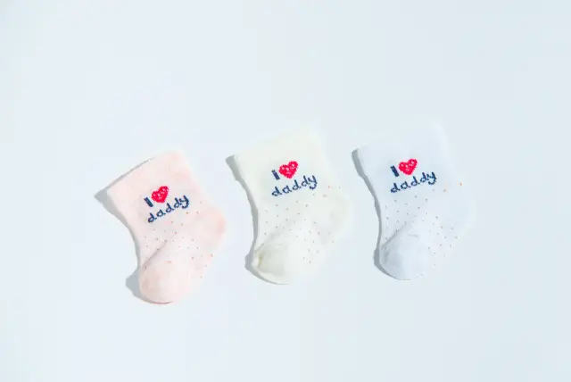 Socks Baby Combo 3pcs Πουάν Colours