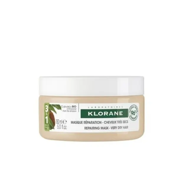 Klorane Nourishing & Repairing Mask with Organic Cupuacu Μάσκα Θρέψης για Πολύ Ξηρά/Κατεστραμμένα Μαλλιά, 150ml