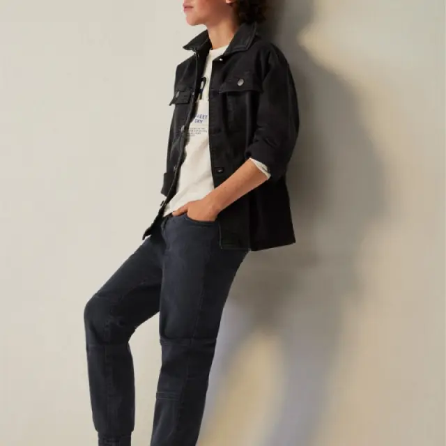 Junior 10 έως 18 ετών Παντελόνι skater fit Better Cotton μαυροπίνακας - 10Ε