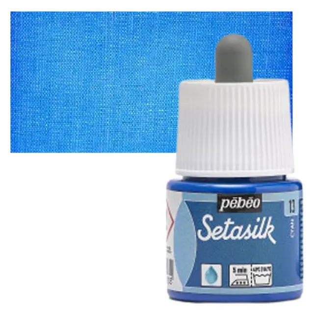 Pebeo Χρώμα Μεταξιού Setasilk - 13 Cyan - 45ml