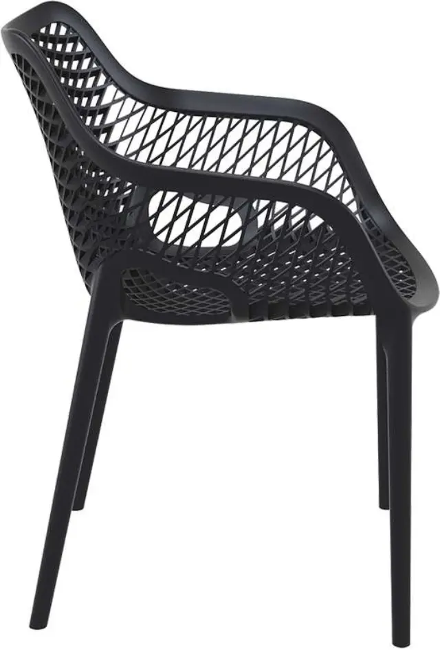Πολυθρόνα Στοιβαζόμενη AIR Μαύρο PP 57x60x81cm 3