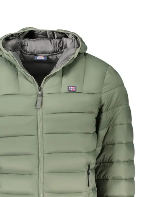 Norway Nautical School - Ανδρικό Χειμωνιάτικο Μπουφάν Puffer 849150-ARMREV Χακί - S 3