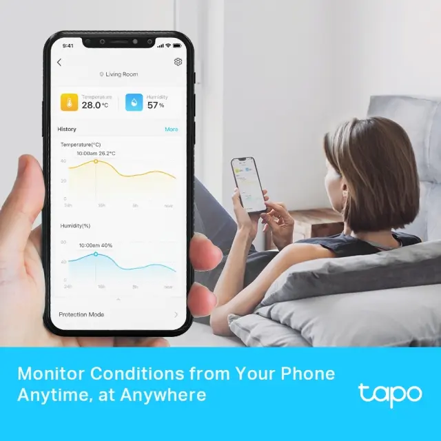 TP-LINK Tapo Smart Temperature and Humidity Monitor (TAPO T315) (TPT315) 3