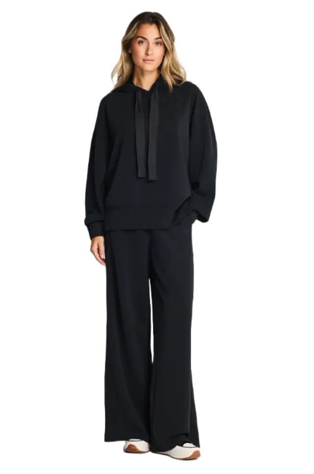 FunkyBuddha γυναικείο straight fit παντελόνι φόρμας από modal FBL014-105-02-1
