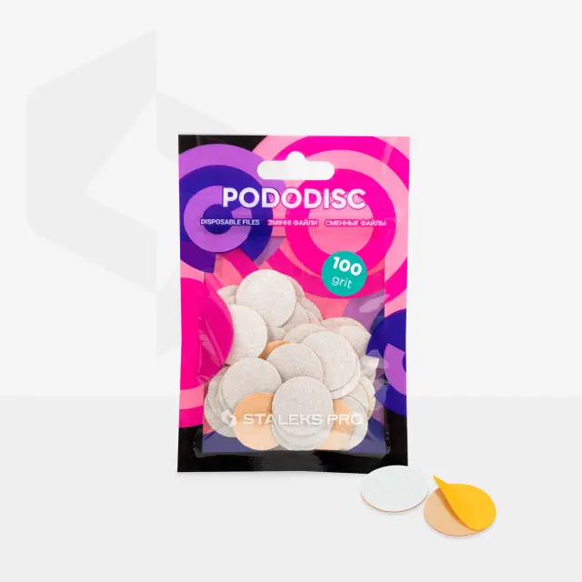 Staleks Pododisc M PDF-20-100w – Ανταλλακτικά Αυτοκόλλητα Φύλλα Λίμας (50τμχ) 2