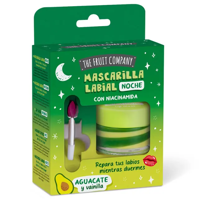 The Fruit Company Niacinamide Overnight Lip Mask - Avocado + Vanilla