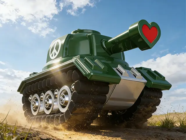 Chocli Μεταλλικό Μπρελόκ / Metal Keyring: Tank (Army of Love collection) 2