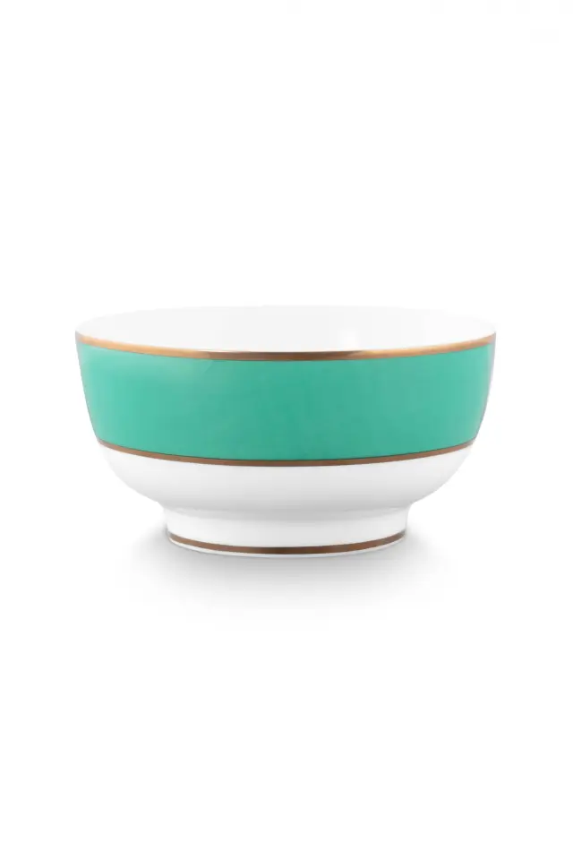 PIP STUDIO ΠΟΡΣΕΛΑΝΙΝΟ ΜΠΩΛ PIP CHIQUE ΠΡΑΣΙΝΟ & ΧΡΥΣΟ 12,5cm - One size