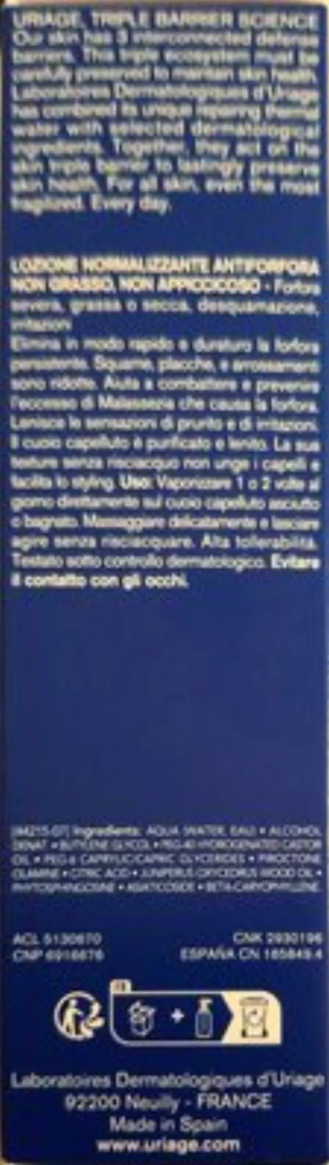 Uriage DS Hair Regulating Anti-Dandruff Lotion Leave-in hair treatment for sensitive scalp 100 ml 2