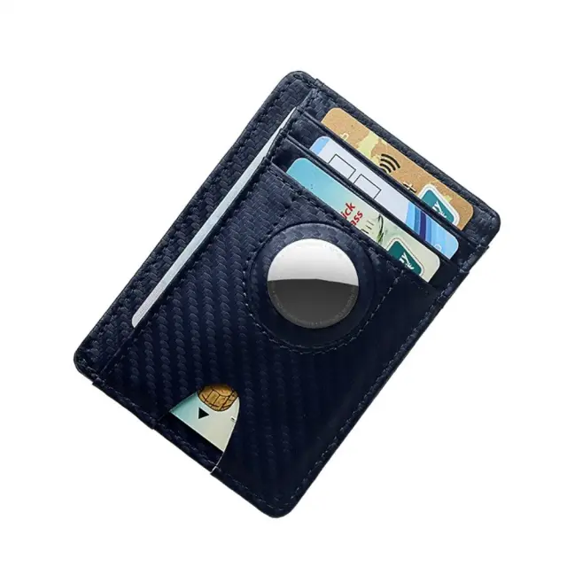 RFID Πορτοφόλι Με Θήκη Για Airtag Blocking Credit Card Wallet - Μπλε ΟΕΜ