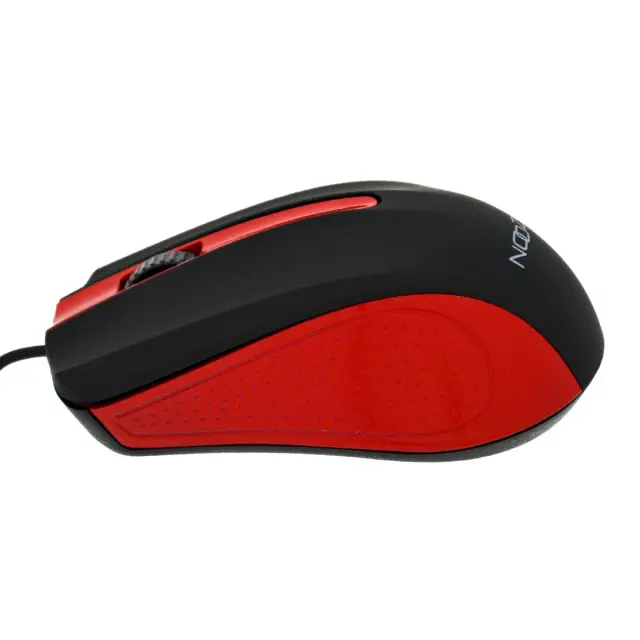 Ενσύρματο Ποντίκι Noozy SM-26 USB 3D με 3 Πλήκτρα και 1000DPI Μαύρο-Κόκκινο 3
