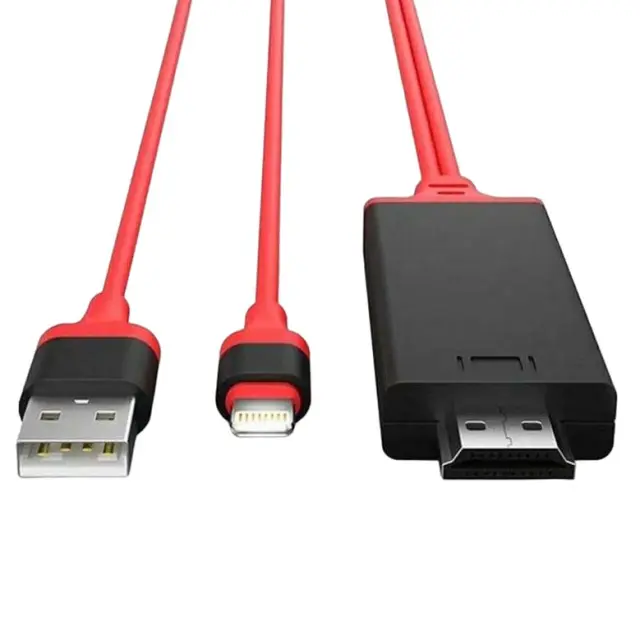 Lightning to HDMI adapter M/M Red 06.005.0061