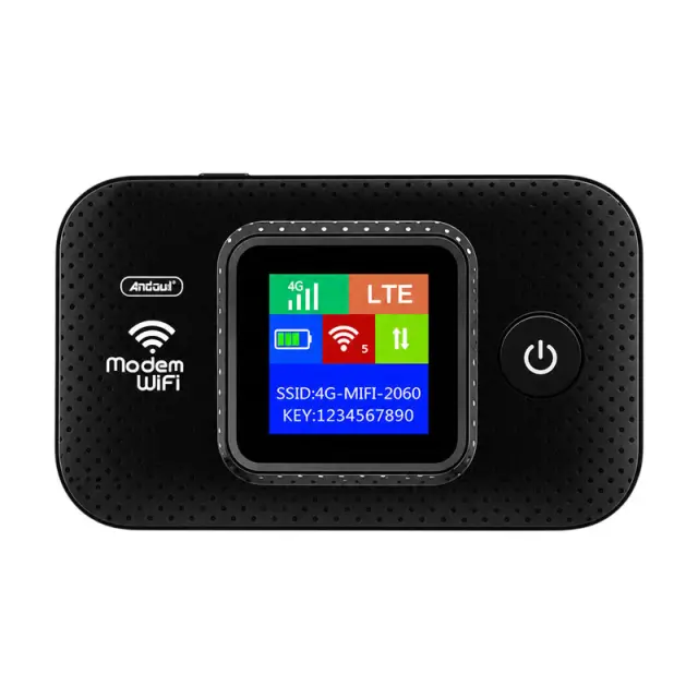 Andowl Φορητό Router WiFi 4G LTE με Οθόνη και Υποστήριξη SIM Q-A515 - Portable 4G LTE WiFi Router with Display and SIM Support 0751187 2