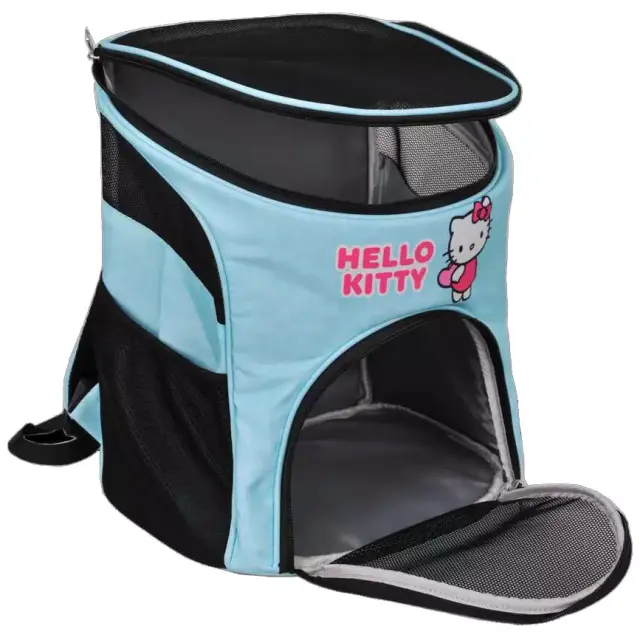 Σακίδιο πλάτης Hello Kitty για γάτες σε τυρκουάζ χρώμα 25x32x39cm