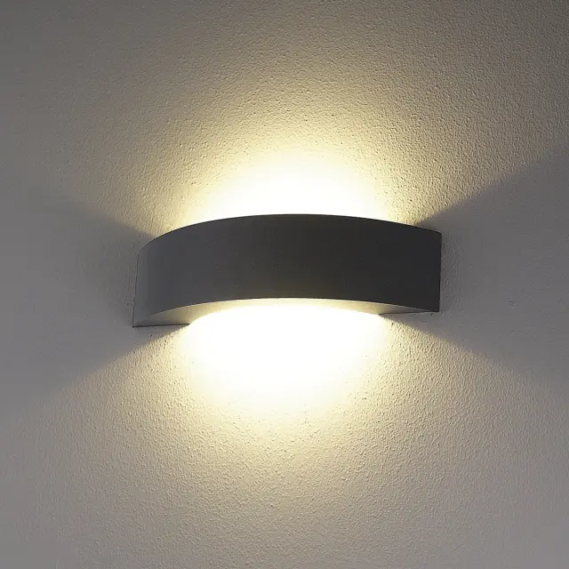 Hold Φωτιστικό Led τοίχου Up/down 9W 3000K IP54 36x9.3x9.5cm ανθρακί