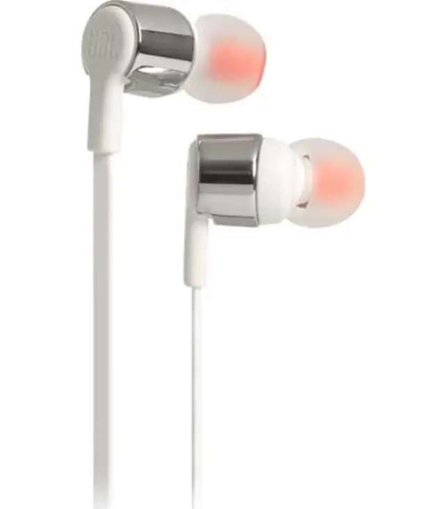 JBL T210, InEar Universal Headphones 1-button Mic/Remote (Grey)