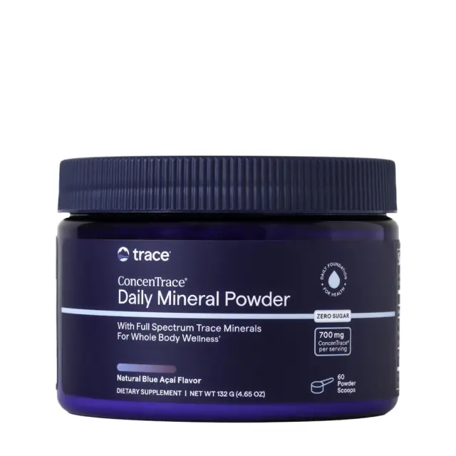 Trace Minerals ConcenTrace® Daily Mineral Powder blue acai, 132 g