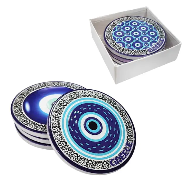 Σετ σουβέρ Greece 4τμχ - Coaster set 4pcs 026031