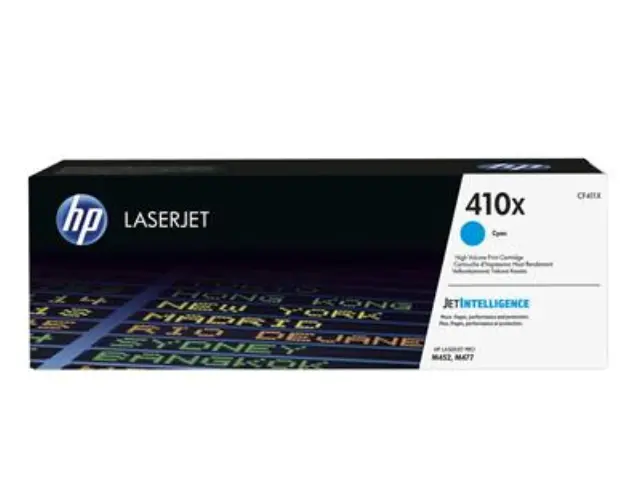 HP 410X Γνήσιο Toner Laser Εκτυπωτή Κυανό High Yield 5000 Σελίδων (CF411X)