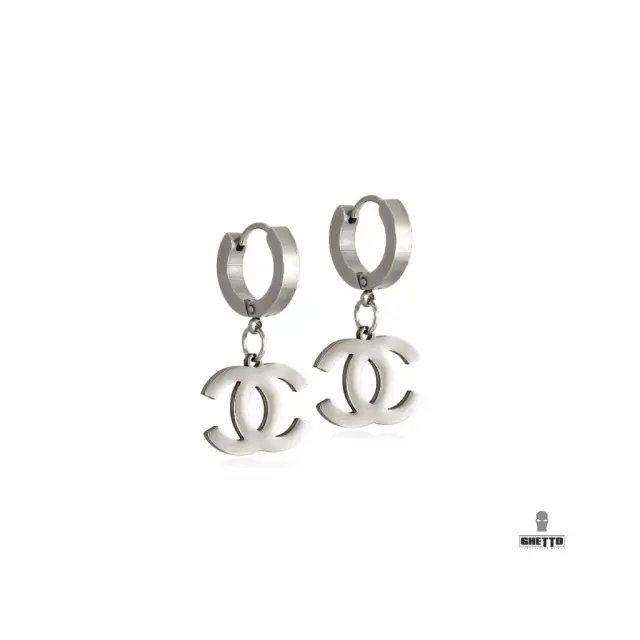 Ghetto Famous Brand Double C Long Earrings For Women