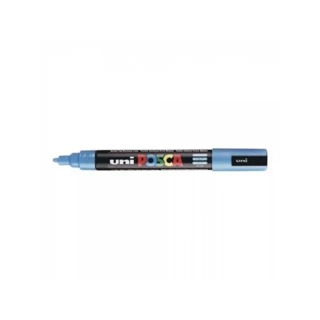 Μαρκαδόρος Σχεδίου Uni Posca PC-5M Medium με πάχος μύτης 1.8-2.5mm - Light BluePC-5M(E) - AN-MΠΛE