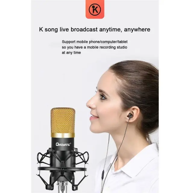 Qiaoyang επαγγελματικό σέτ μικροφώνου QA-T595 - Qiaoyang Professional microphone recording equipement QA-T595 400032 2
