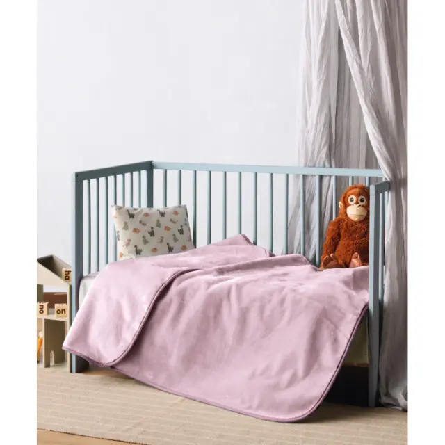 Κουβέρτα Βελουτέ Αγκαλιάς Kentia Notte 2618 Salmon Pink 80x100