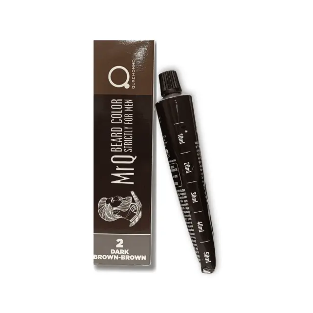 Beard and Mustache 5 Min Dye Tube Brown Dark Brown 50ml – MrQ Strictly For Men – 5λεπτη Βαφή για Γενειάδα και Μουστάκι Καστανό – Σκούρο Καστανό Χρώμα Σωληνάριο