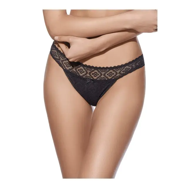 Selene Γυναικείο Slip Bikini Kim Lydia, Χρώμα Μαύρο - S