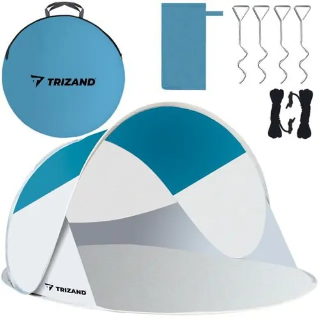 Trizand Σκίαστρο παραλίας pop Up 2 ατόμων 200x120x90cm