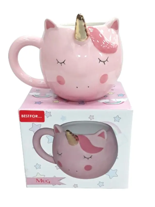 Κούπα Κεραμική 320ml Unicorn Pink 300000105294 2