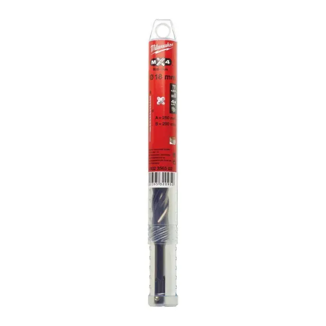 Milwaukee 4932356502 - ΤΡΥΠΑΝΙ SDS PLUS 18x250mm 4ΚΟΠΩΝ MW 2