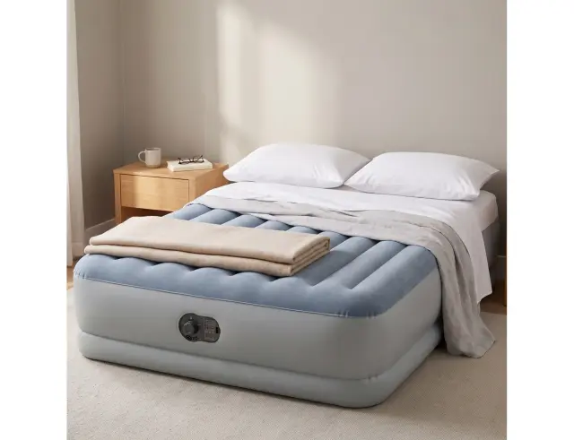 Φουσκωτό Στρώμα Queen Size Intex με ηλεκτρική αντλία USB και διαστάσεις 203x152x36cm 68064159