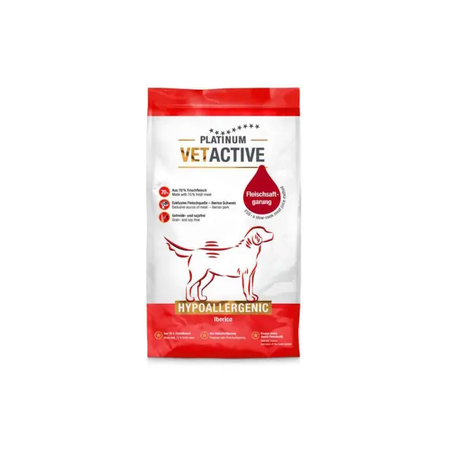 Platinum Vetactive Hypoallergenic Iberico Μαγειρευτή Ξηρά Τροφή 1.5Kg Μονόχρωμο