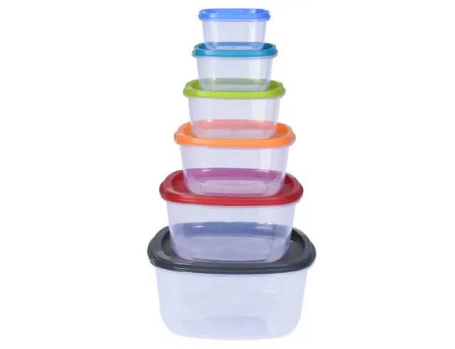 Σετ Δοχεία Αποθήκευσης Τροφίμων Excellent Houseware με χωρητικότητες 225ml, 375ml, 650ml, 1125ml, 1.9L, 3.2L - 6 τεμάχια 911000150 3