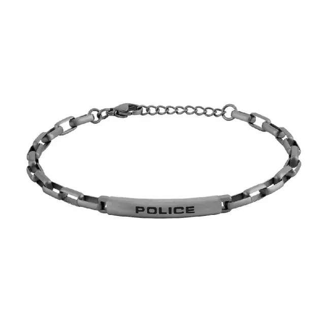 Police J Blockchain Ανδρικό Βραχιόλι από Ανθρακί Ανοξείδωτο Ατσάλι PEAGB0082802