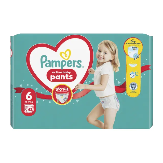 Pampers Πάνες Βρακάκι Pants No. 6 για 13-19kg 42τμχ 2