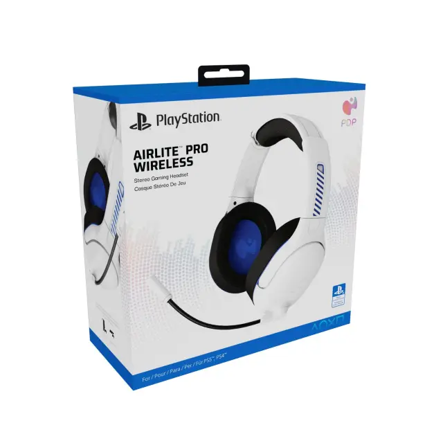 PDP Airlite Pro Wireless Headset PlayStation - White (052-017-WH)