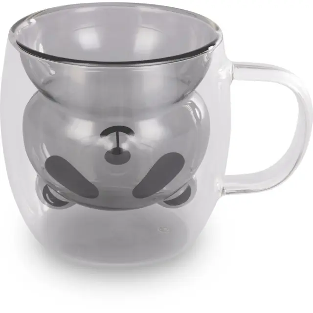 Σετ Ποτήρια VASO Lamart LT9126 Γυάλινα με Διπλό Τοίχωμα 230ml Μαύρα 2 Τεμ