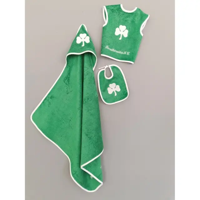 Σετ Λουτρου Βρεφικο Official Team Licenced PANATHINAIKOS BABY BLOCK Σετ λουτρού βρεφικό