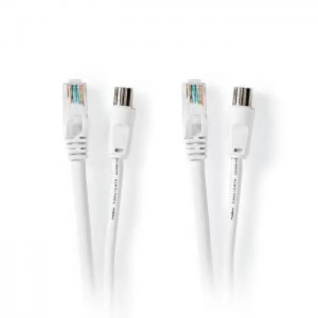 Συνδυασμός καλωδίων IEC (Coax) αρσ. - RJ45 CAT6 και IEC (Coax) θηλ - RJ45 CAT6, 5.0m. 3